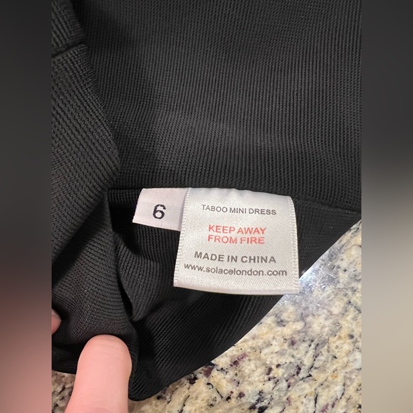 EUC Solace London Taboo Backless Mini Dress - Picture 6 of 6